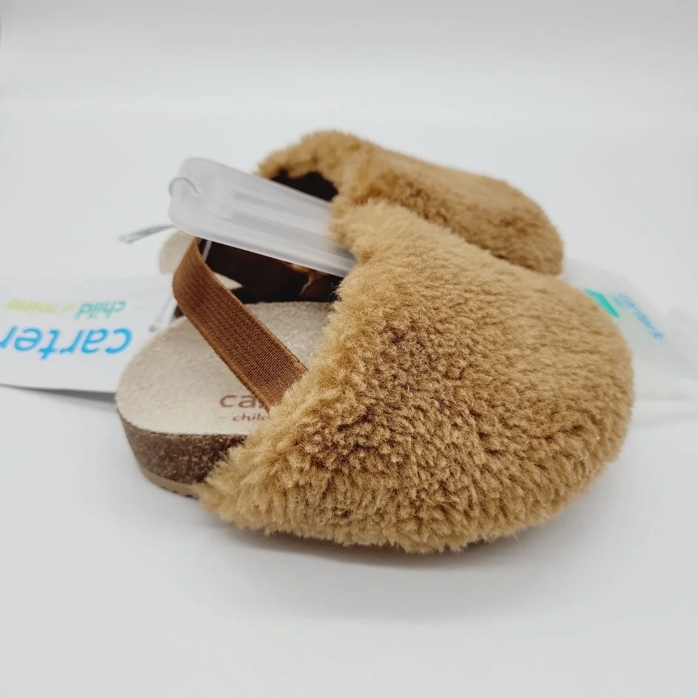 NEW Carter's Child Of Mine Baby Alya Clogs Girls Brown Size 2